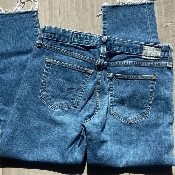 Ag Adriano Goldschmied Blue Boyfriend Jeans - Picture 4 of 4